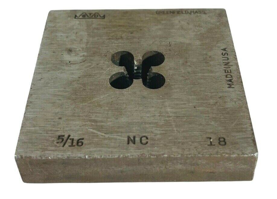 Tap & Die 5/16 NC 1 Square Bolt Die 8GTD No. 275 Solid 2-1/2" Greenfield