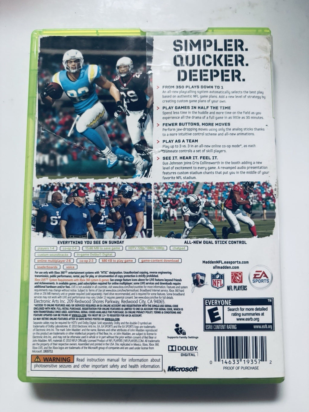 *Madden NFL 11 - Microsoft Xbox 360