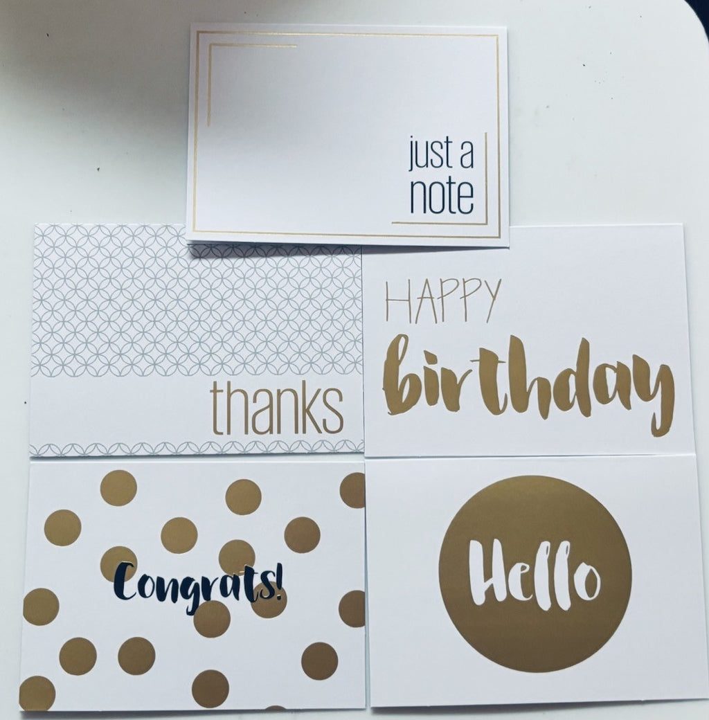 *Elegant Occasion Note Cards & Envelopes (50 A1 Folded Cards) in Storage Box.