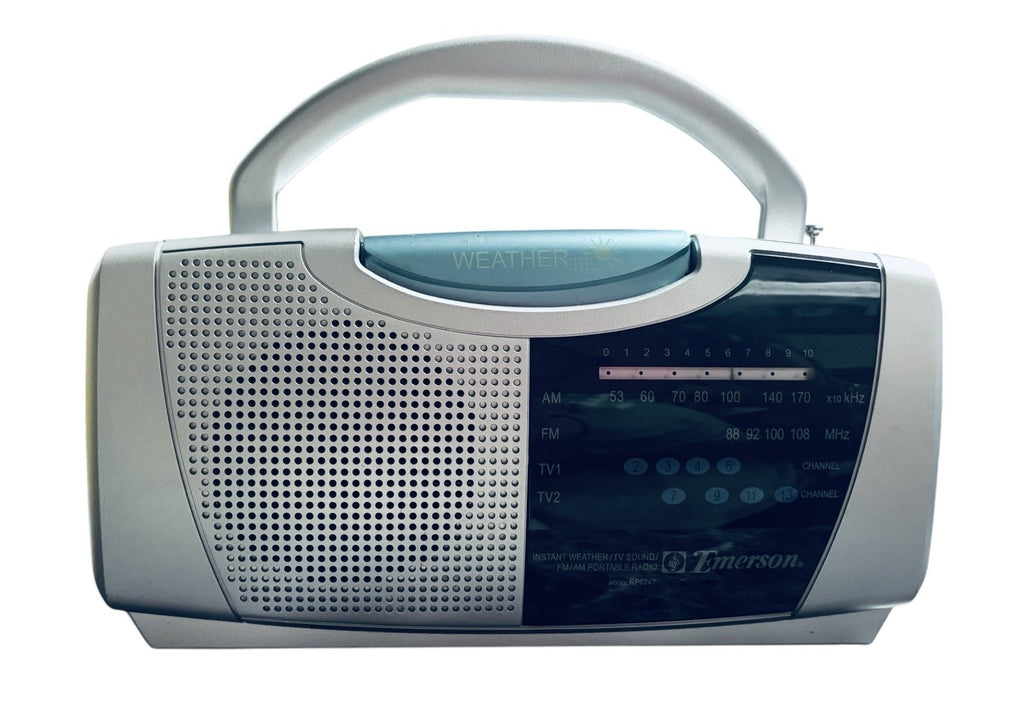 Emerson RP6247S AM/FM Portable Instant Weather Radio, TV Sound Tested Works Grea