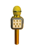 Wireless Bluetooth Karaoke Microphone Mic Speaker Fits All Smartphone Gold #1