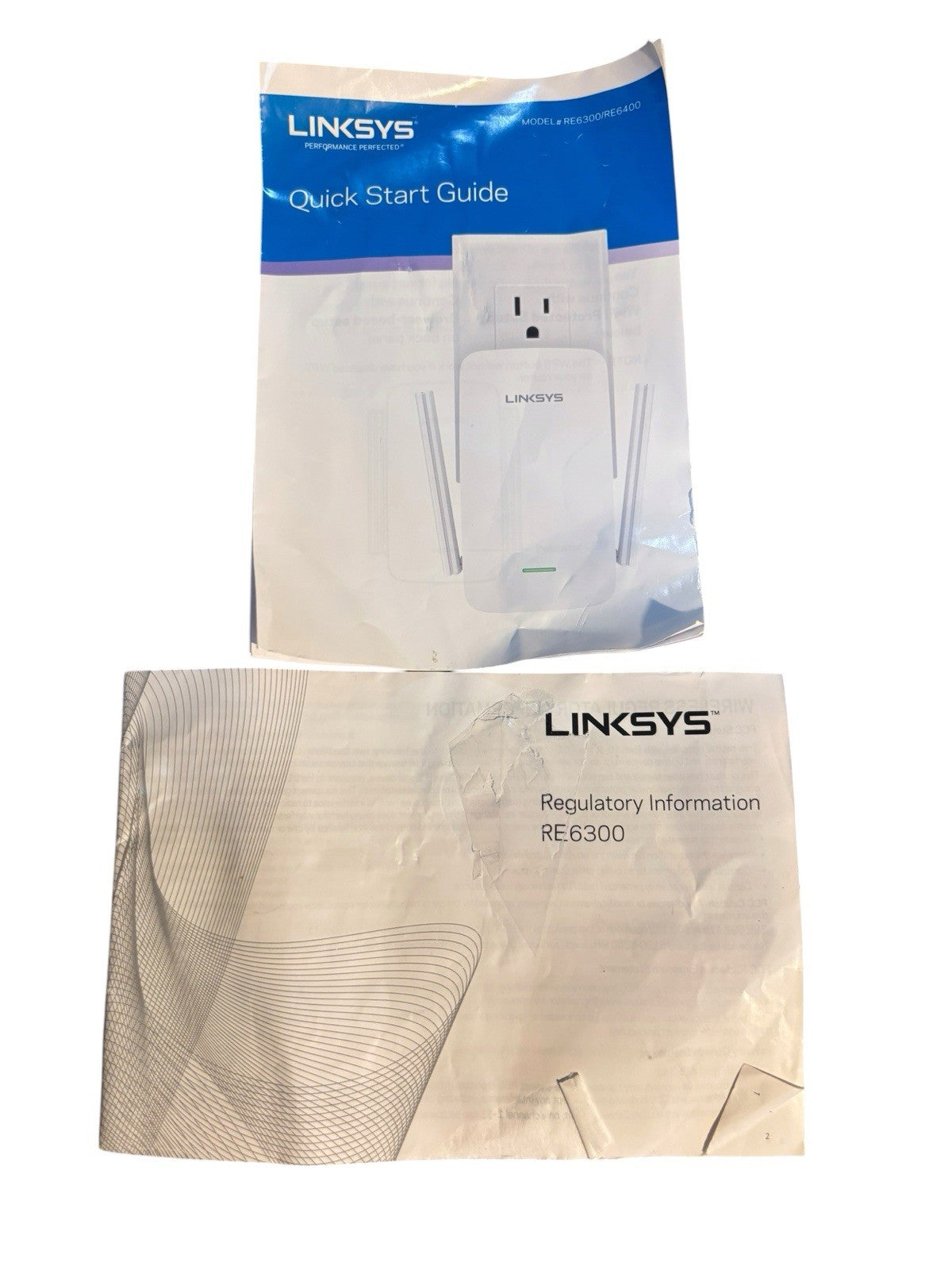 *WiFi Range Extender, Includes Ethernet Cabe & Manual - Linksys RE6300