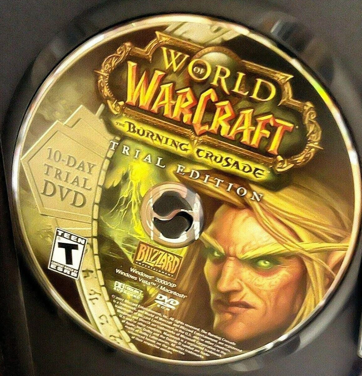 *World of War Craft THE BURNING CRUSADE DVD/ROM Windows 2000/XP Expansion -2007