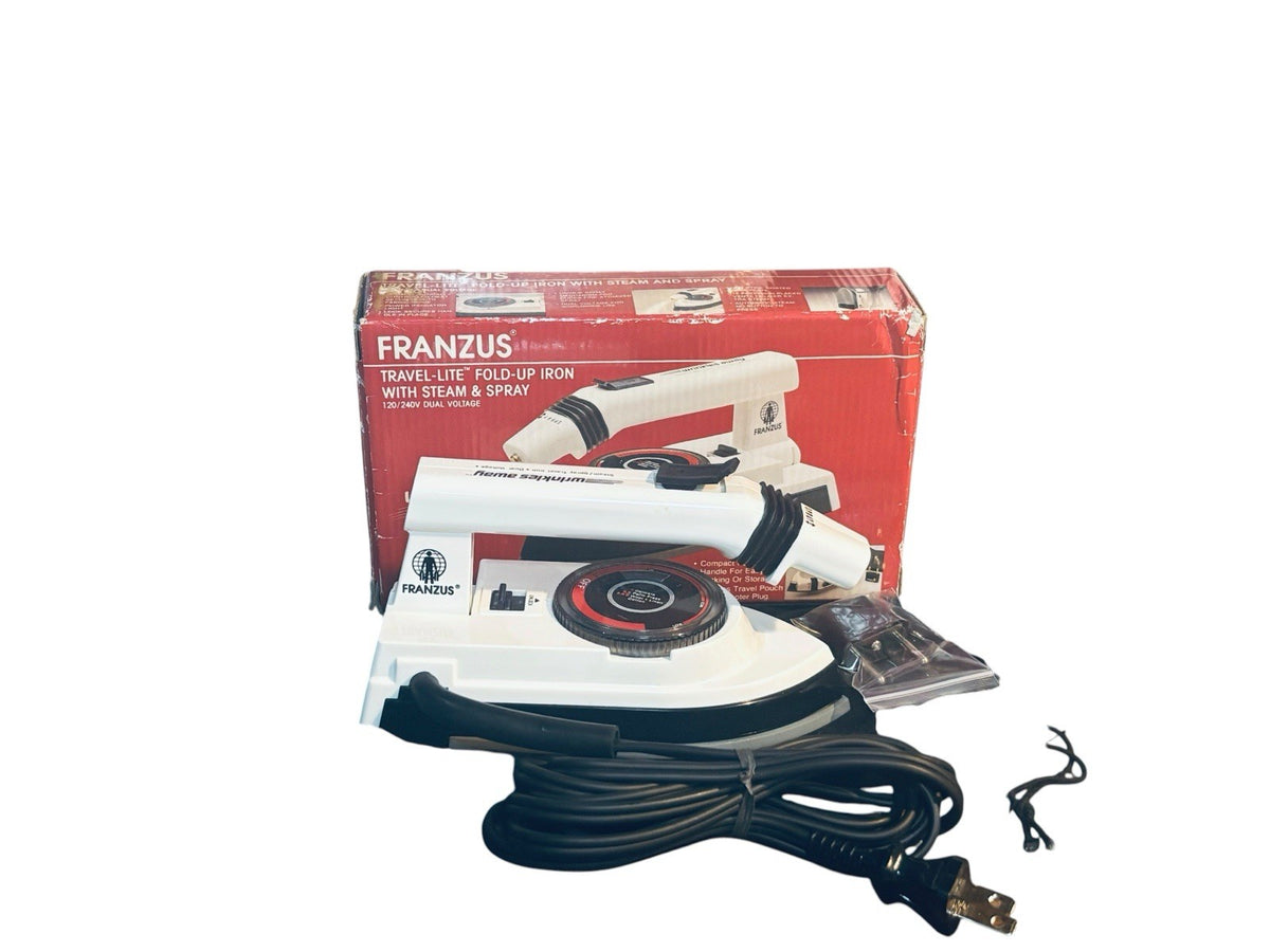 Franzus Travel Lite Fold Up Iron Steam And Spray Model LT15 120V/240V