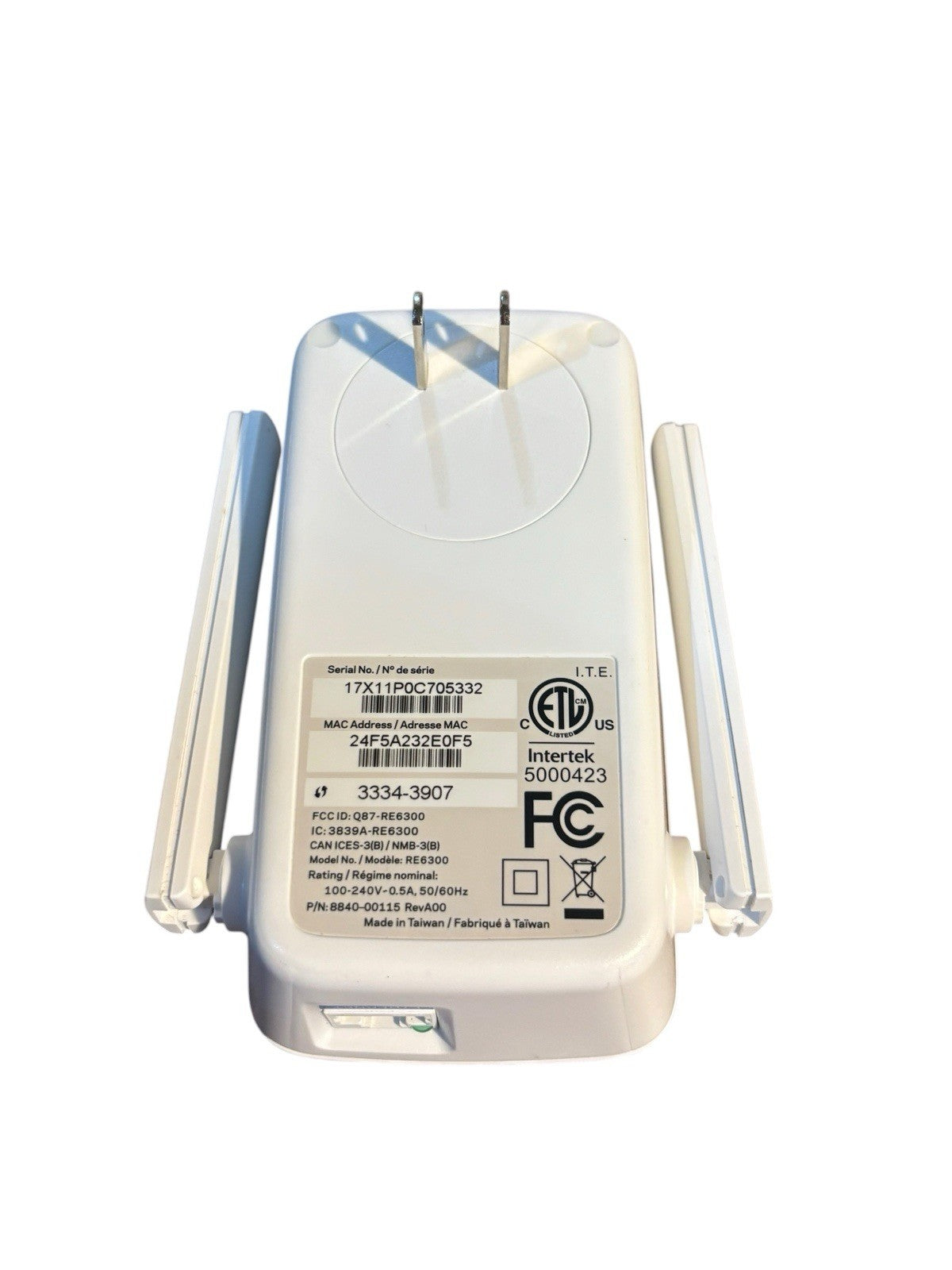 *WiFi Range Extender, Includes Ethernet Cabe & Manual - Linksys RE6300