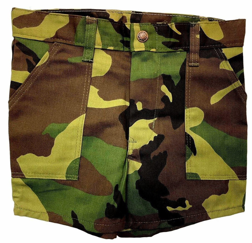 Camouflage Shorts CHILD Size 12 - Waist 13'' Made In USA ~ NEW