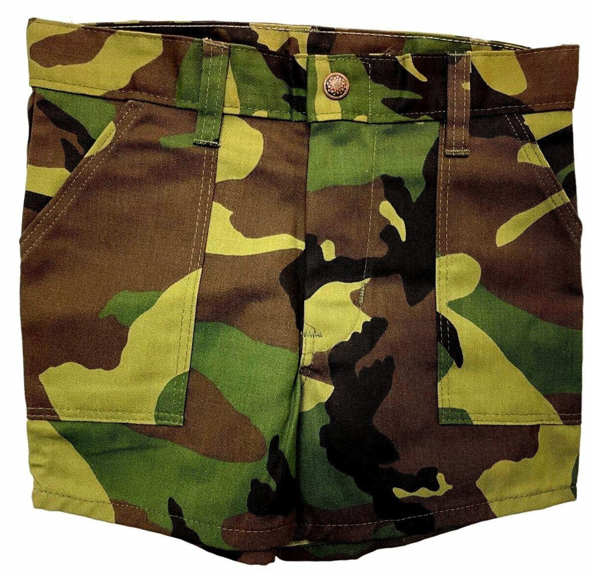 Camouflage Shorts CHILD Size 12 - Waist 13'' Made In USA ~ NEW