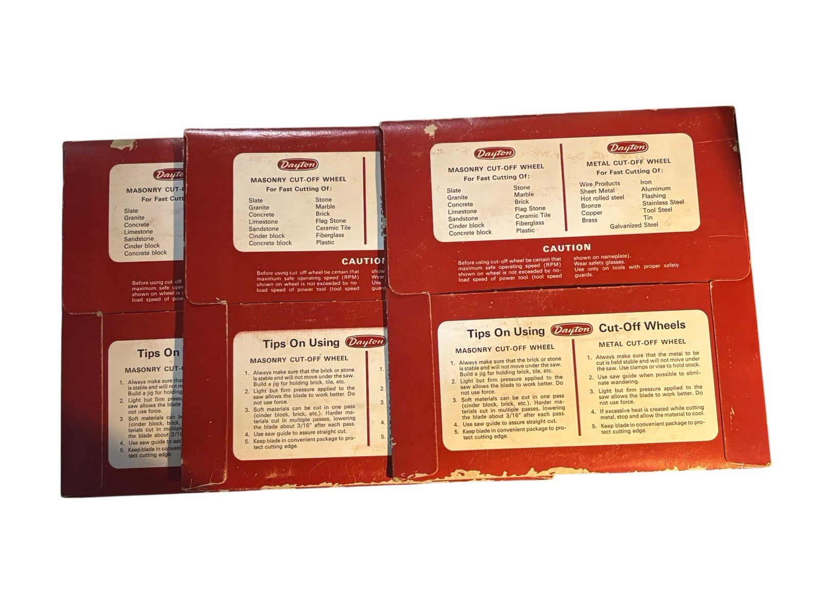 DAYTON 1A054 METAL CUT-OFF WHEEL 7" DIA. 7000 RPM ( 1 LOT OF 2 )