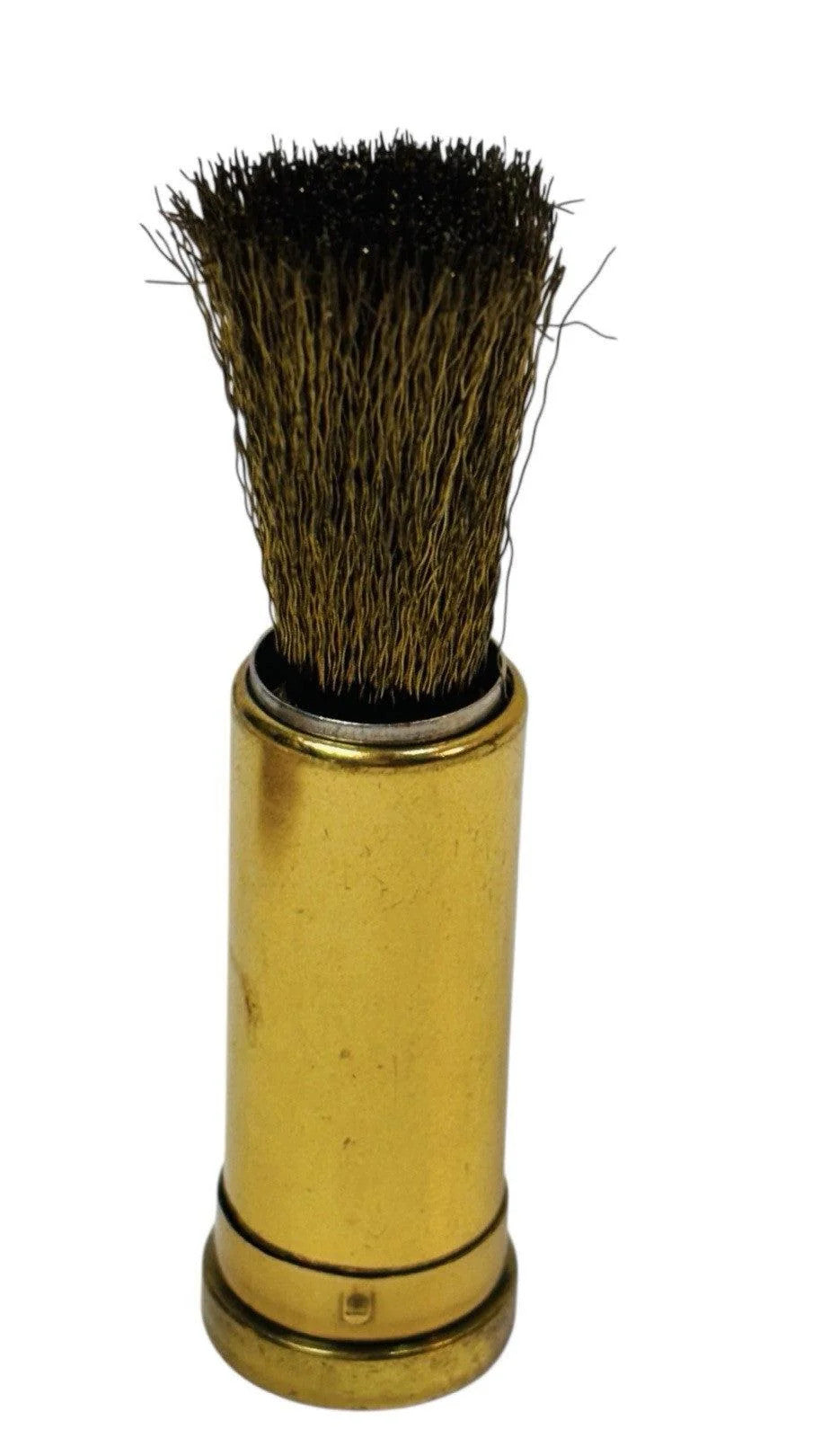 Vintage BRASS WIRE BRUSH, SUEDE CLEANING TOOL IN CASE, w/Rhinestones