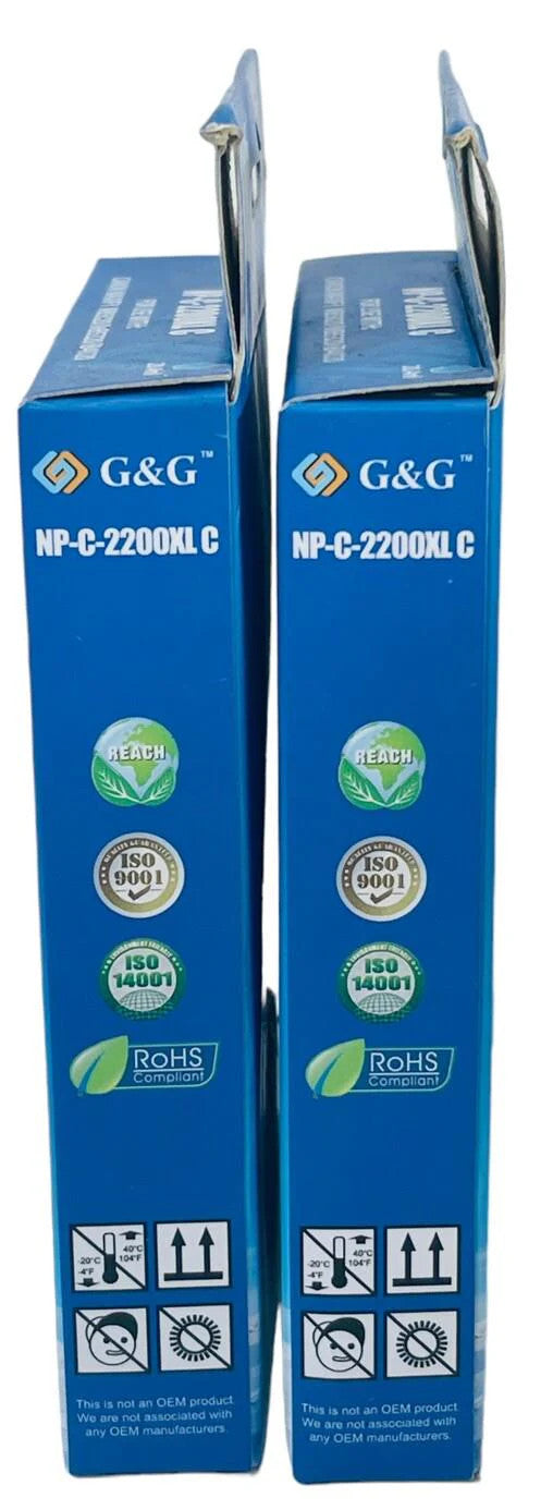 *G&G INK CARTRIDGE ~ COLOR: CYAN Model: NP-C-2200XL C