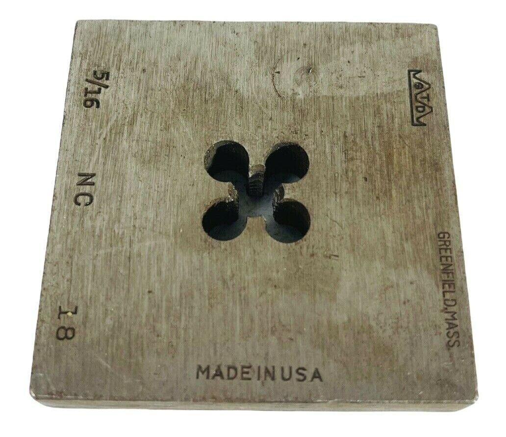Tap & Die 5/16 NC 1 Square Bolt Die 8GTD No. 275 Solid 2-1/2" Greenfield