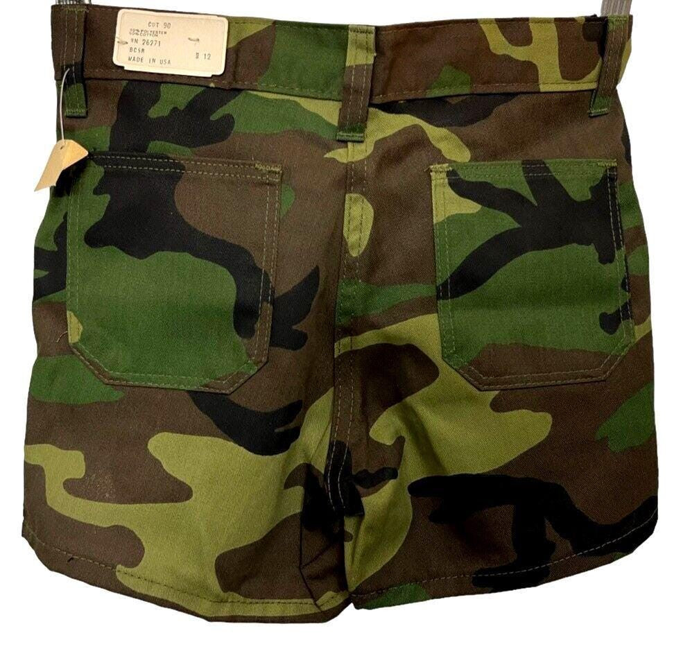 Camouflage Shorts CHILD Size 12 - Waist 13'' Made In USA ~ NEW