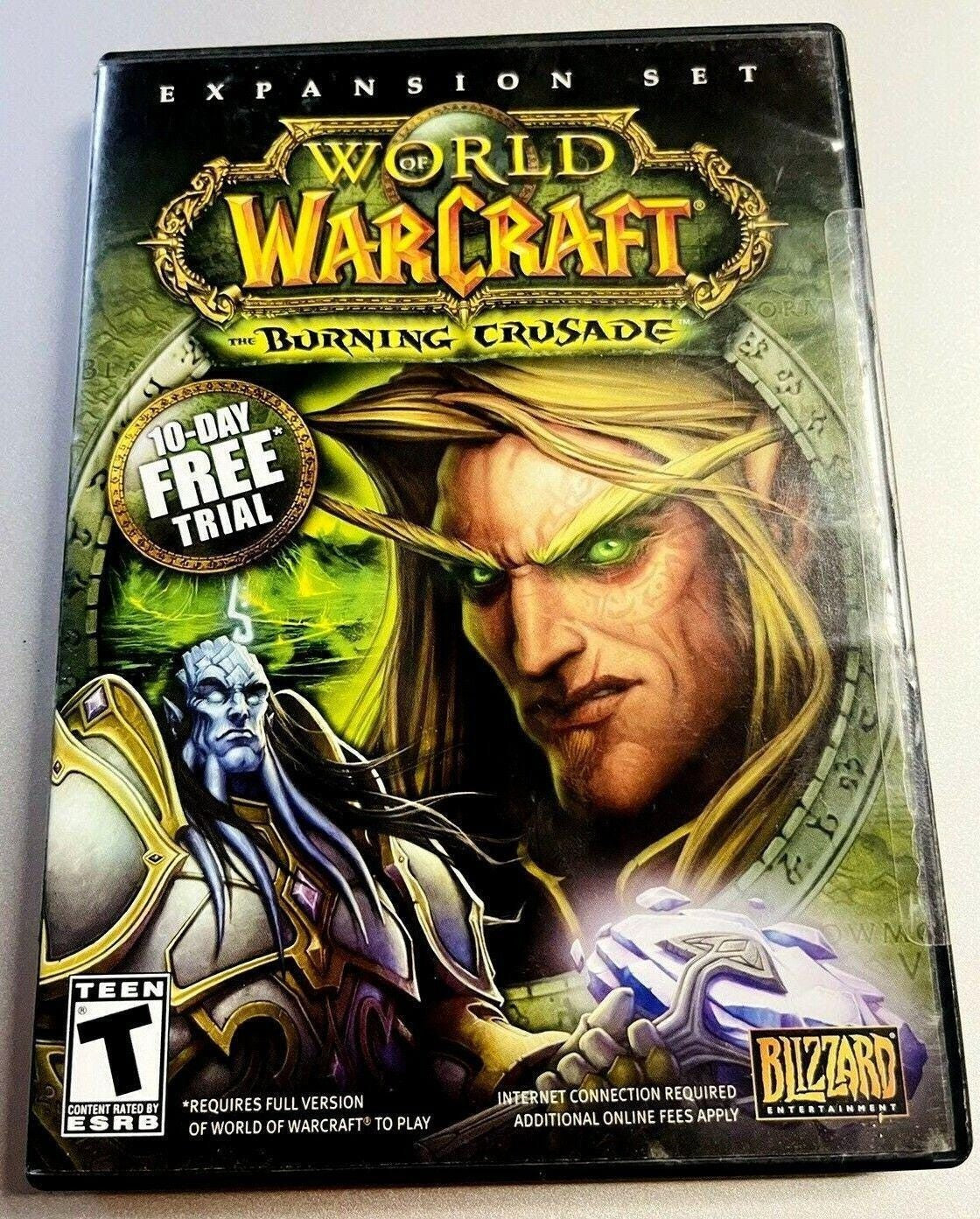 *World of War Craft THE BURNING CRUSADE DVD/ROM Windows 2000/XP Expansion -2007