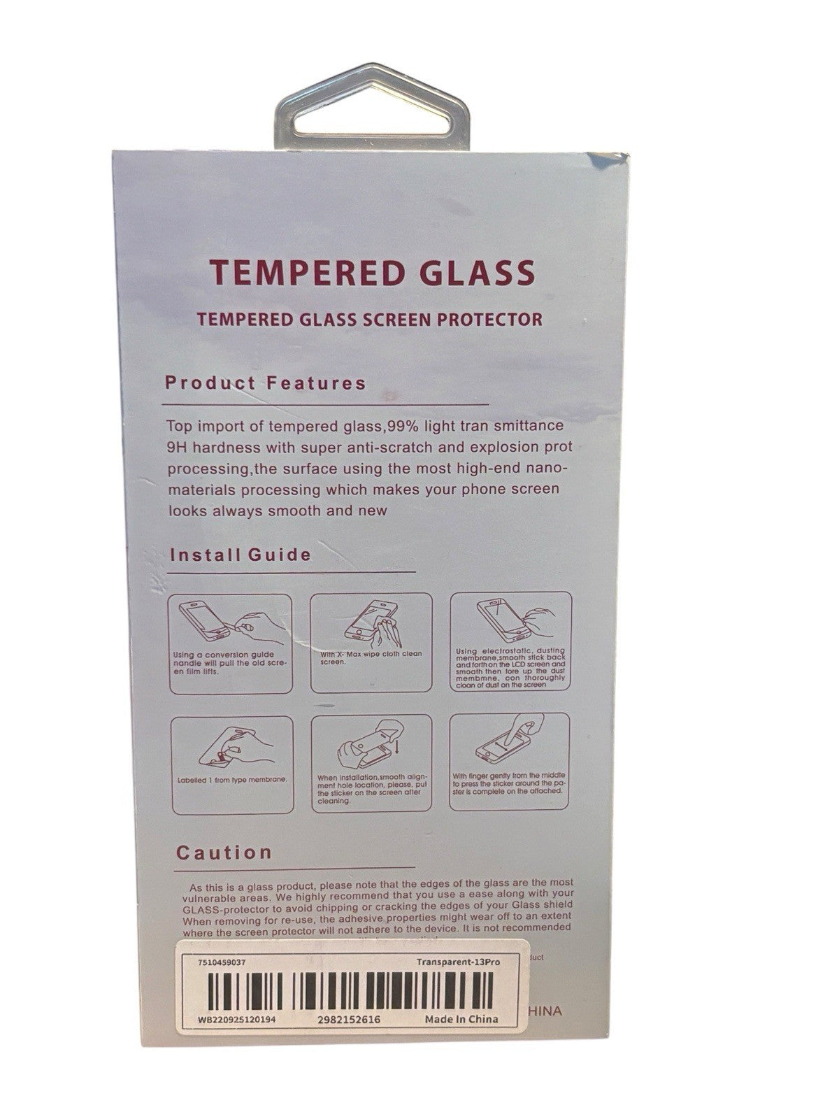 *iPhone 13 Pro 9H 5D Tempered Glass Screen Protector