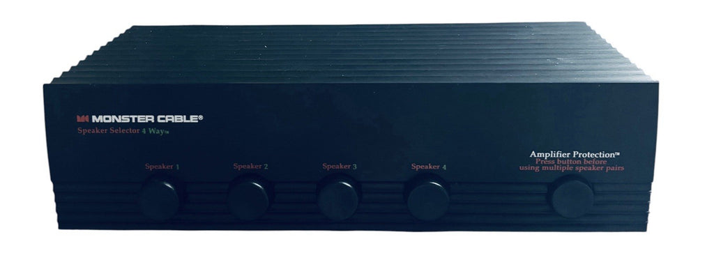 Monster Cable 4-Way Speaker Selector Model SS-4 Amplifer Protection Tested/Works