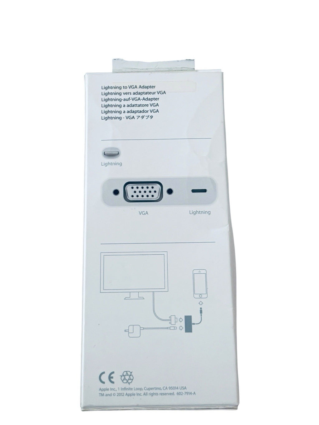 *Apple MD825AM/A Lightning to VGA Adapter