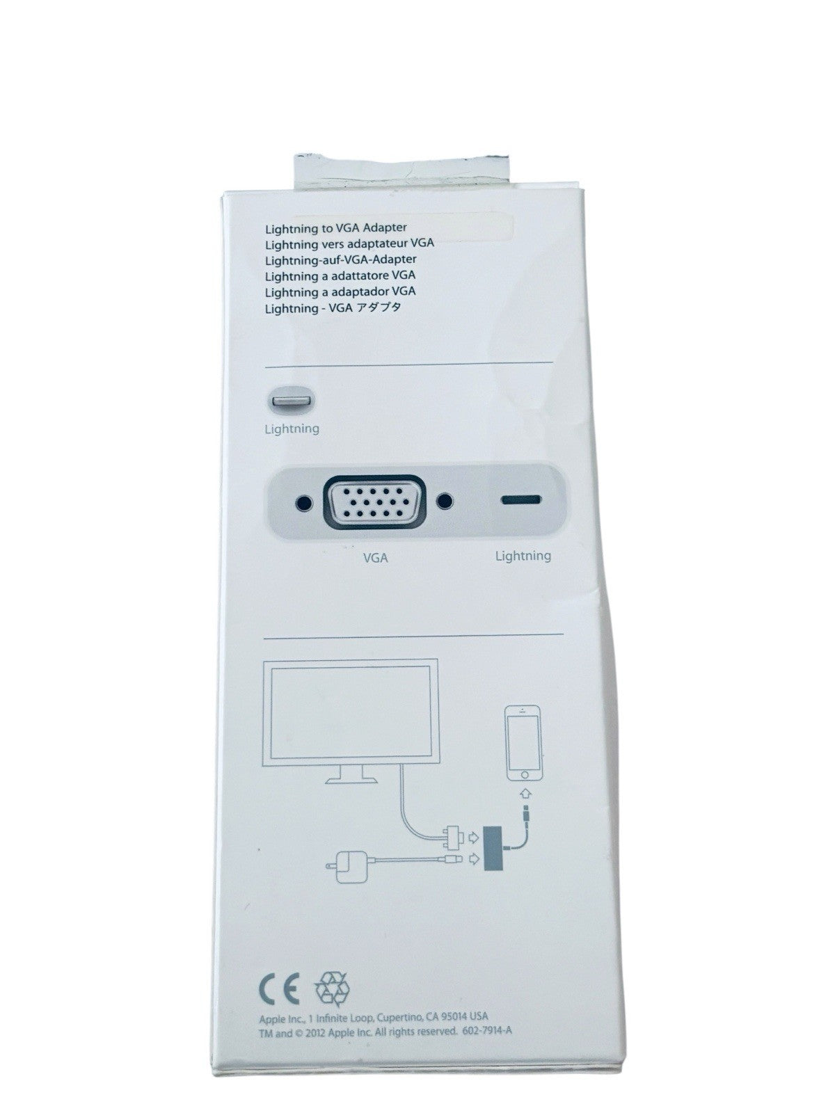 *Apple MD825AM/A Lightning to VGA Adapter