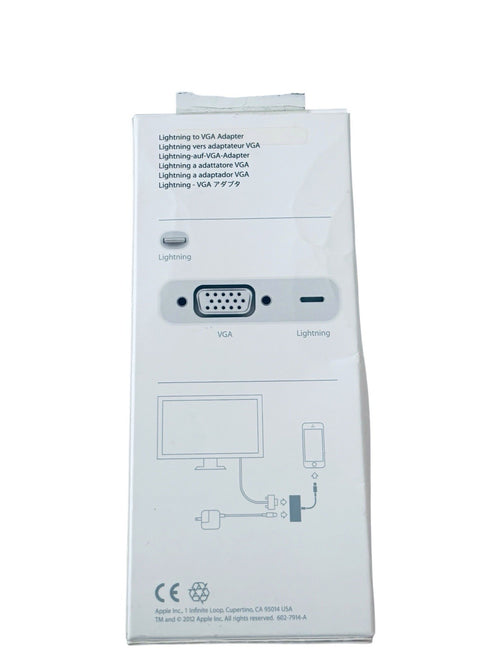 *Apple MD825AM/A Lightning to VGA Adapter