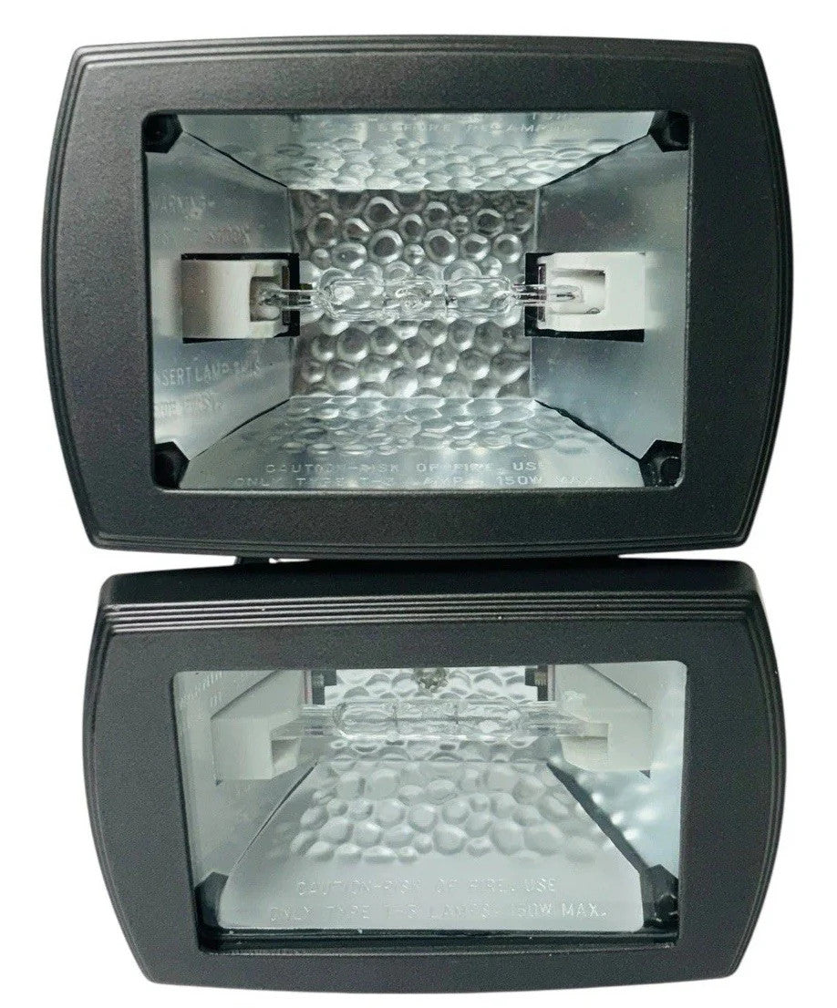 Flood Lights, 1-Head Bronze Outdoor Flood Lights, CAV8-2, Set of 2, New.