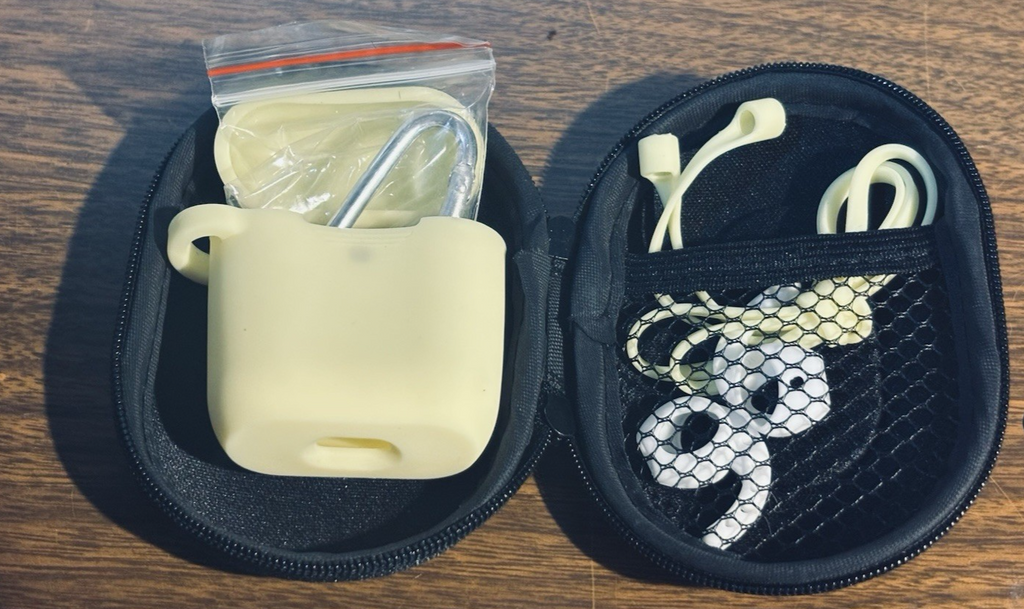 *5 in-1 Accessories Kit Silicone Protective Case Cover for Apple AirPods YELLOW