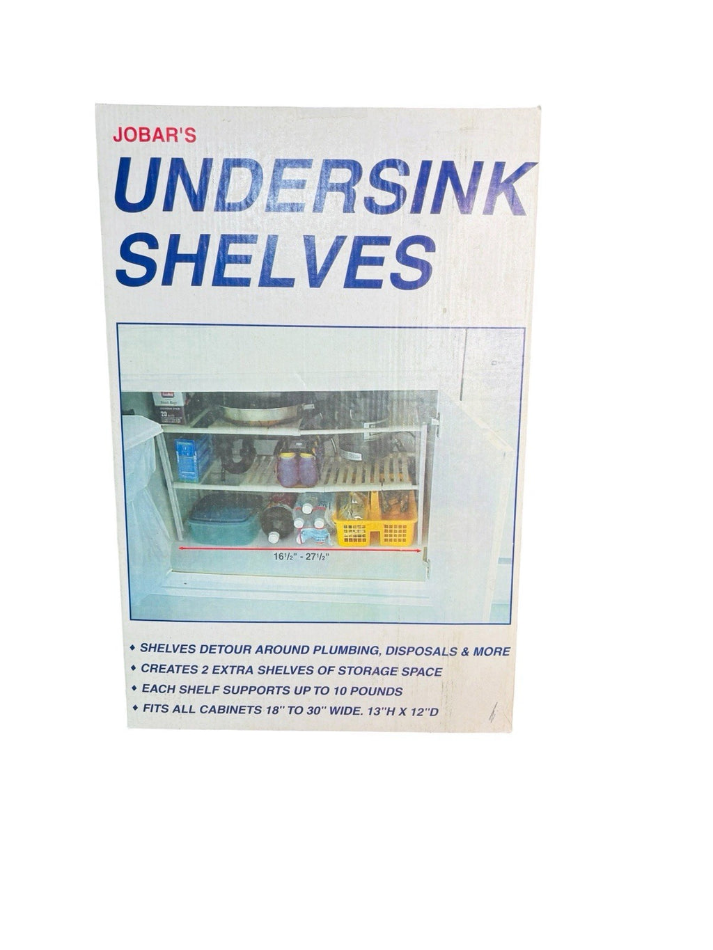 JOBAR'S Under Sink Shelves - Add Storage Space - NIB