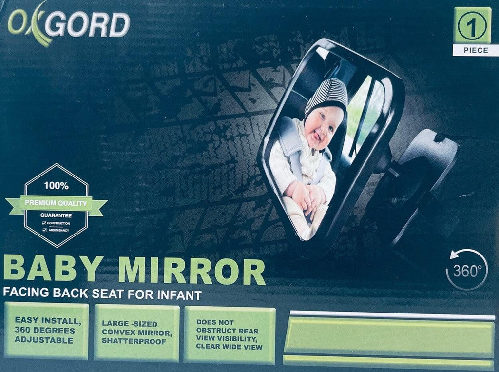 *AUTO BABY MIRROR FACING BACKSEAT FOR INFANT (1-PEICE) OXGORD NEW/FACTORY SEALED