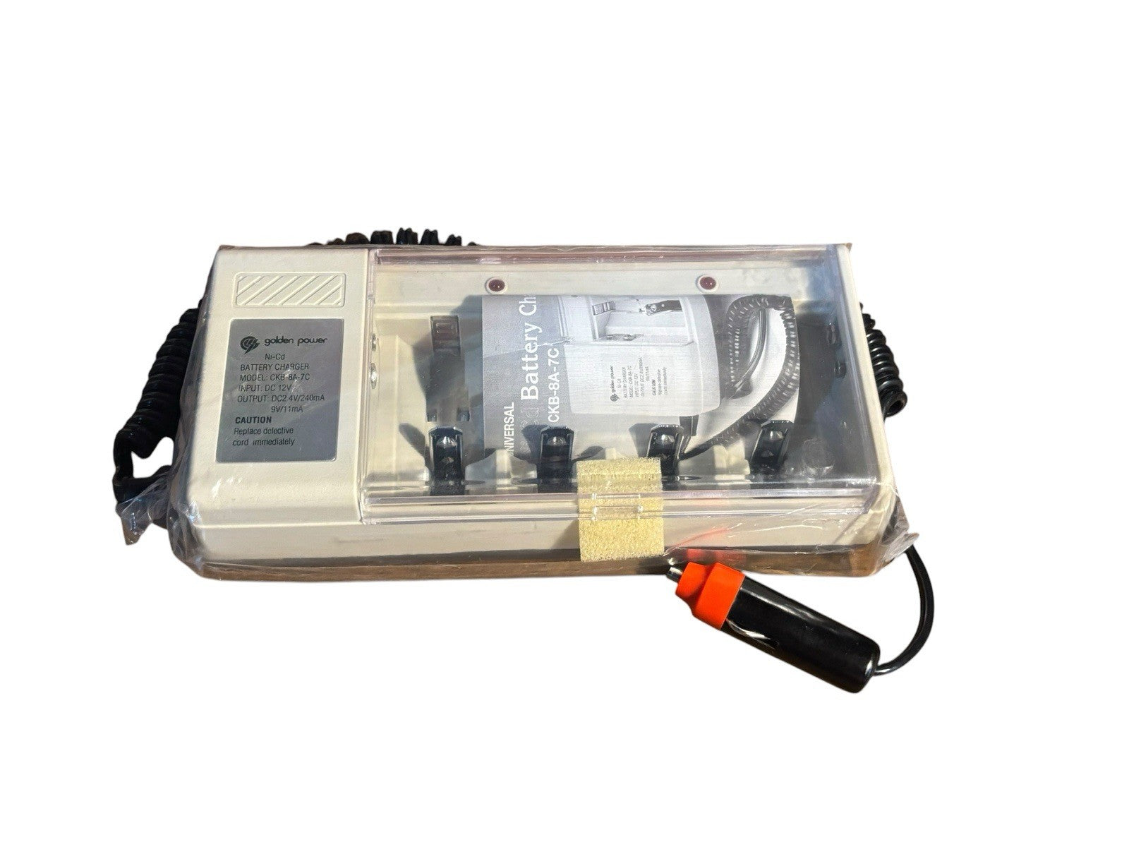 *Universal Car-Plug Battery Charger NI-CD 7-Hour Quick Charge By Golden Power