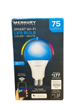 Merkury Innovations A21 Smart Wifi LED Bulbs Color+White