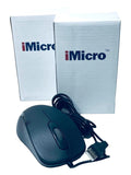 *USB Optical Mouse MO-1008BU 3-Button, 878294031082 iMicro  MO-1008 -“BRAND NEW”