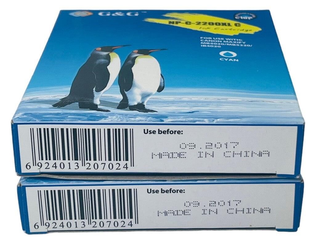 *G&G INK CARTRIDGE ~ COLOR: CYAN Model: NP-C-2200XL C