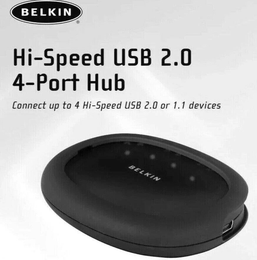 *USB 2.04 Port Hub High Speed F5U234V Compatible w/Windows 98 SE-2000 XP, Belkin