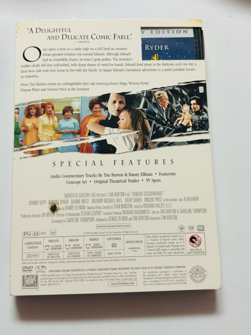 Edward Scissorhands (DVD, 1990)