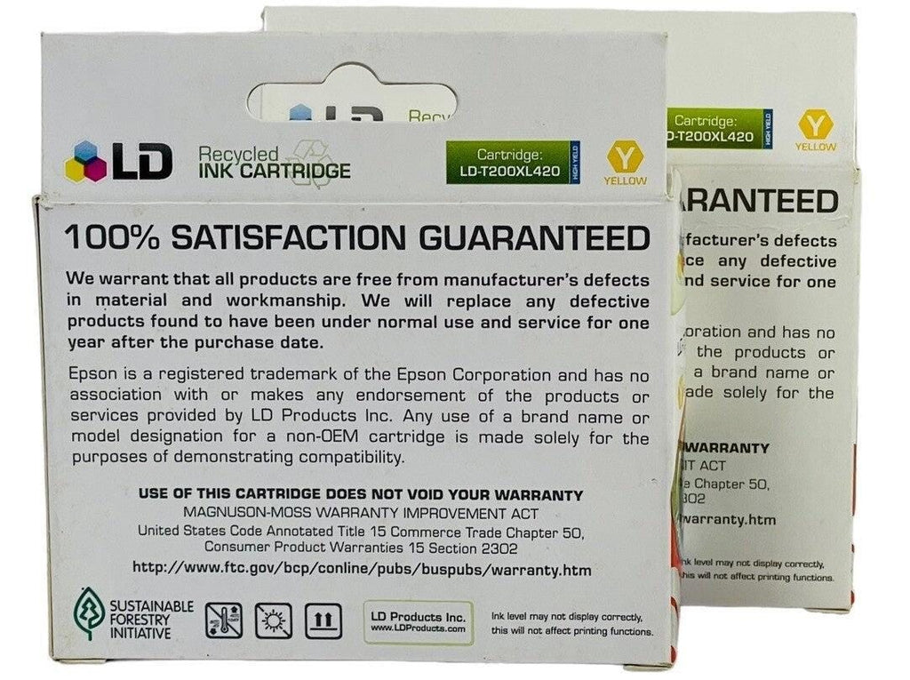 *LD Yellow Ink Cartridge Model: LD-T200XL420