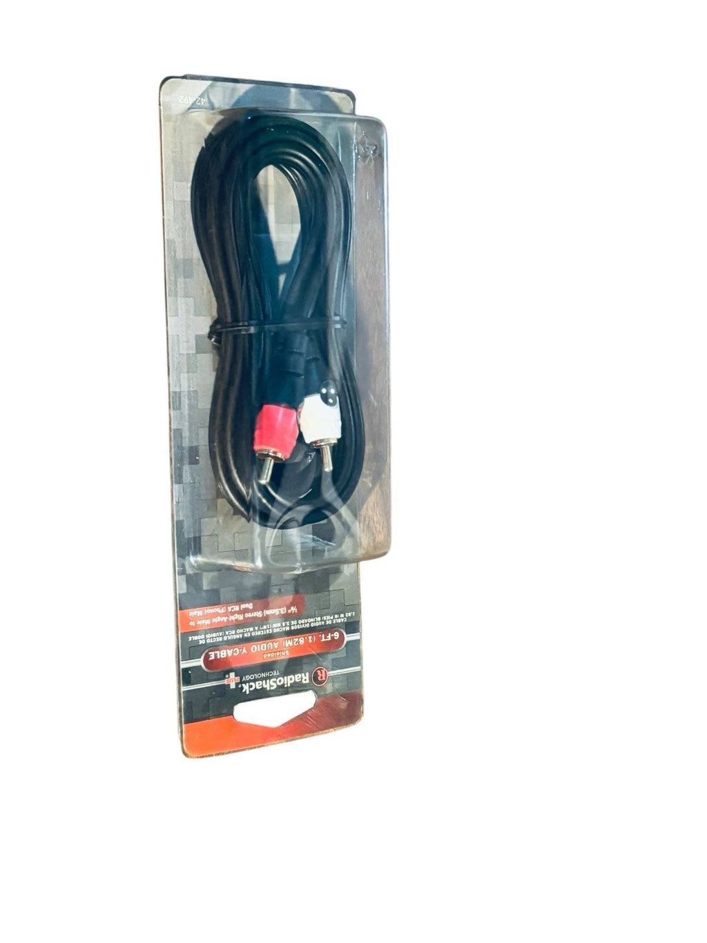 *Radio Shack RCA Stereo Cable 1.82mm x 6 ft for TV, DVD, VCR, Satellite, A/V NEW