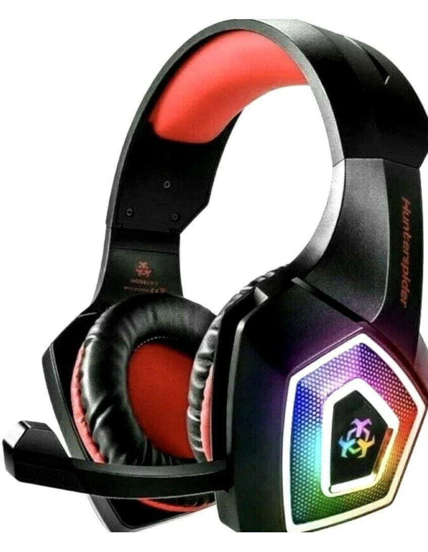 *PRO GAMING HEADPHONES RGB 3.5mm 4Pin-V-1, w/Backlight HUNTERSPIDER