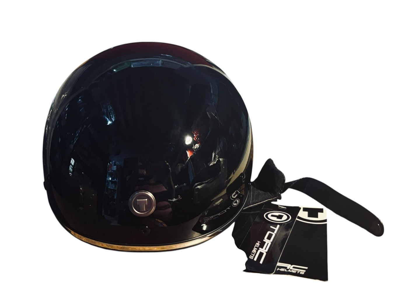 TORC Motorcycle Retro Helmet T5 Fiberglass Cruiser Half Shell Open Face DOT 3XL