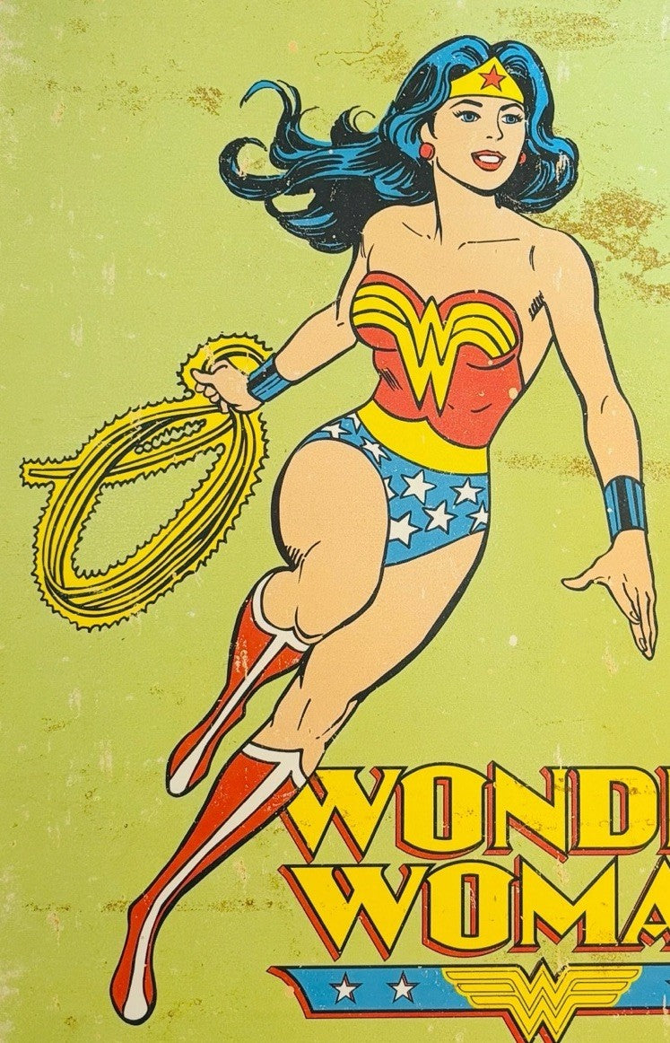 Wonder Woman Retro Decorative Metal Tin Sign #1642 DC Comics Justice League
