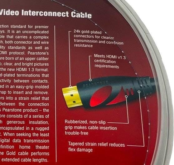 *Pearstone Gold Series HDMI Mini-to-Standard Cable 6 Feet HDMI-AC206, NEW!