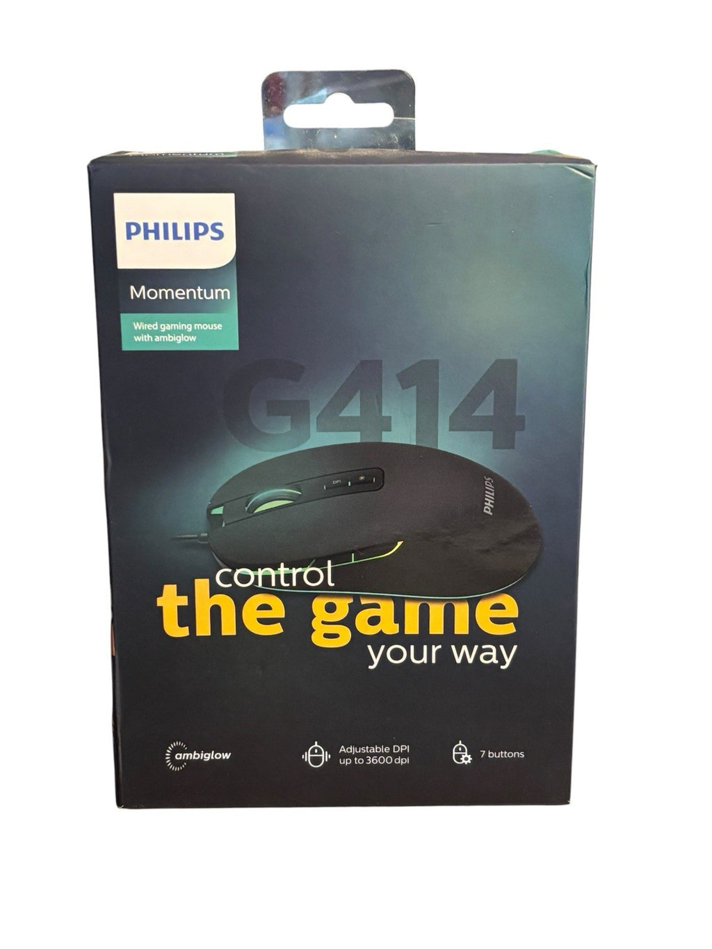 *Phillips Gaming Mouse Momentum Wired Adjustable DPI -Up-to 3600DPI