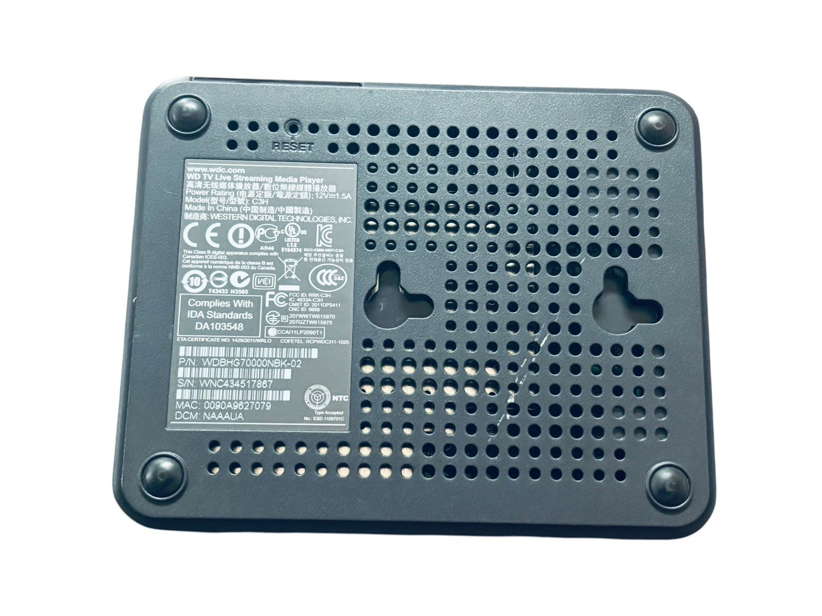 Western Digital WDBAAN0000NBK-02 Media Streamer - Black