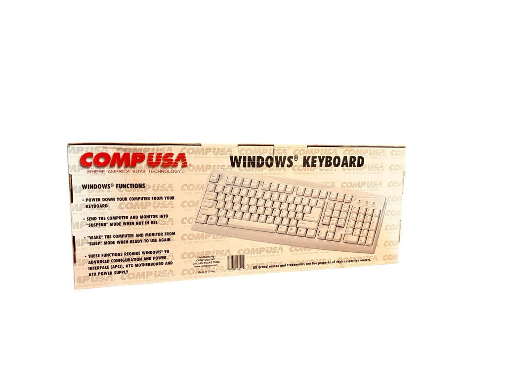 *CompUSA Windows Keyboard PS2. Special Function Keys: Power Down, Sleep, Wake