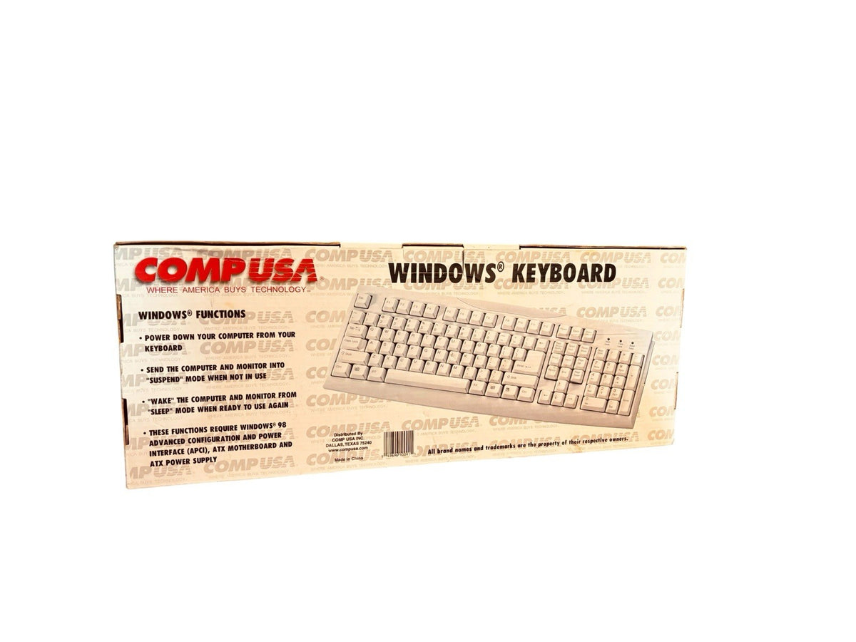*CompUSA Windows Keyboard PS2. Special Function Keys: Power Down, Sleep, Wake