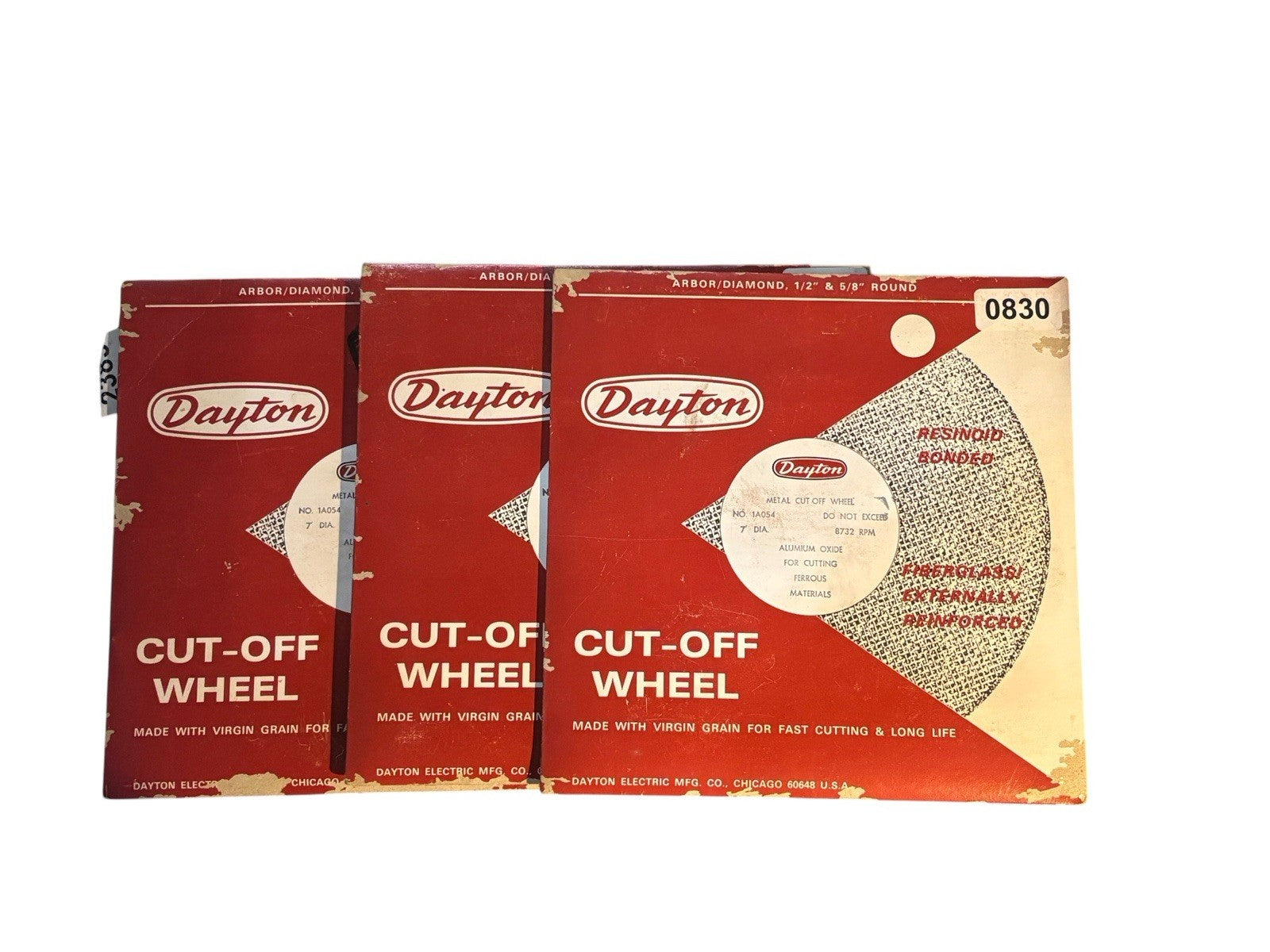 DAYTON 1A054 METAL CUT-OFF WHEEL 7" DIA. 7000 RPM ( 1 LOT OF 2 )