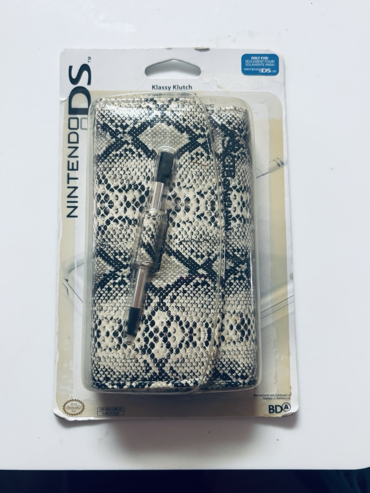 *Nintendo DS Lite Klassy Klutch Snake Pattern