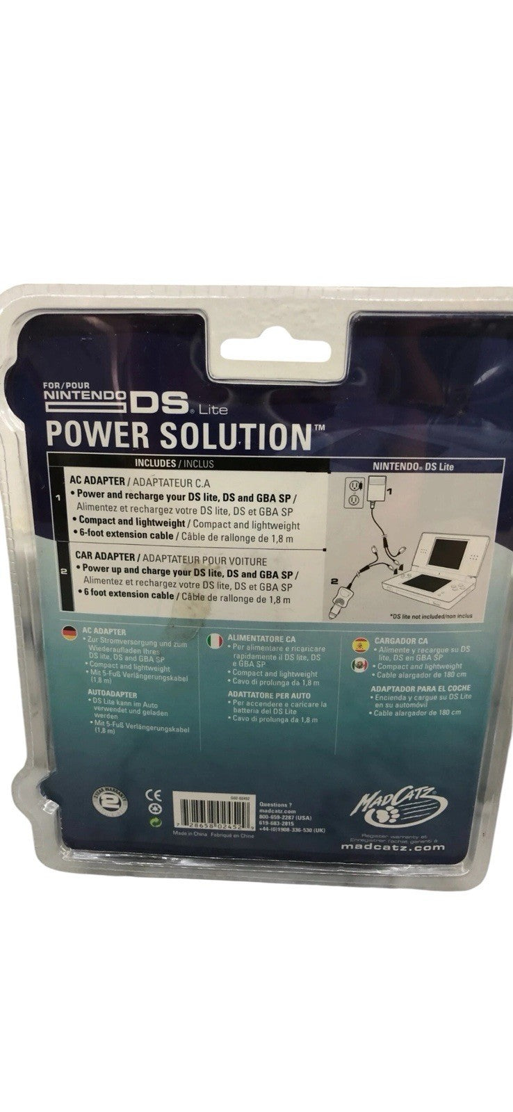 *Sealed MadCatz Nintendo DS Lite & Game Boy Advance SP USB & AC Adapter Charger