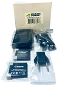 Wasabi Power Battery Pack with Charger for Canon NB-11L, NB-11LH, Pack of 2
