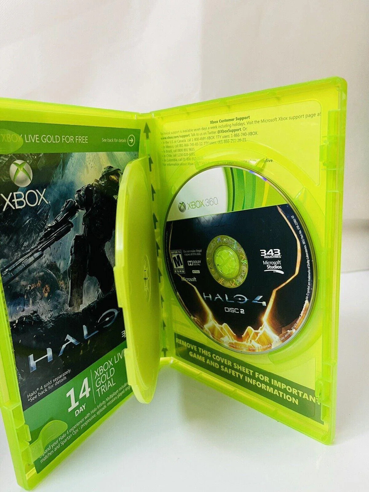 *Xbox 360 Halo-4 (2-Game Discs) 2012 EXCELLENT CONDITIOKIDDIN {IN OROGINAL CASE}