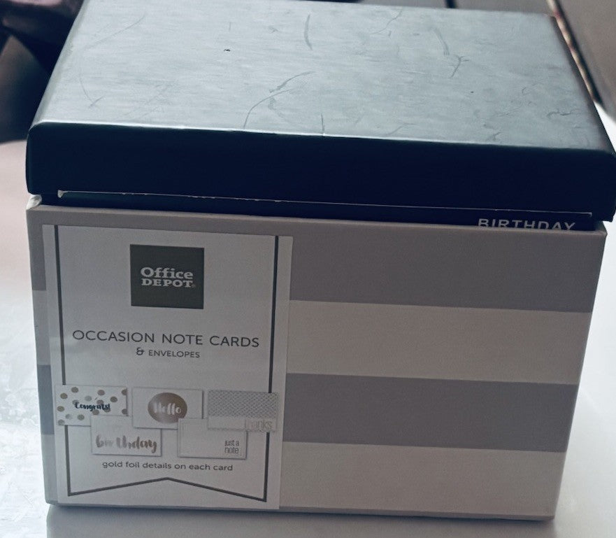 *Elegant Occasion Note Cards & Envelopes (50 A1 Folded Cards) in Storage Box.