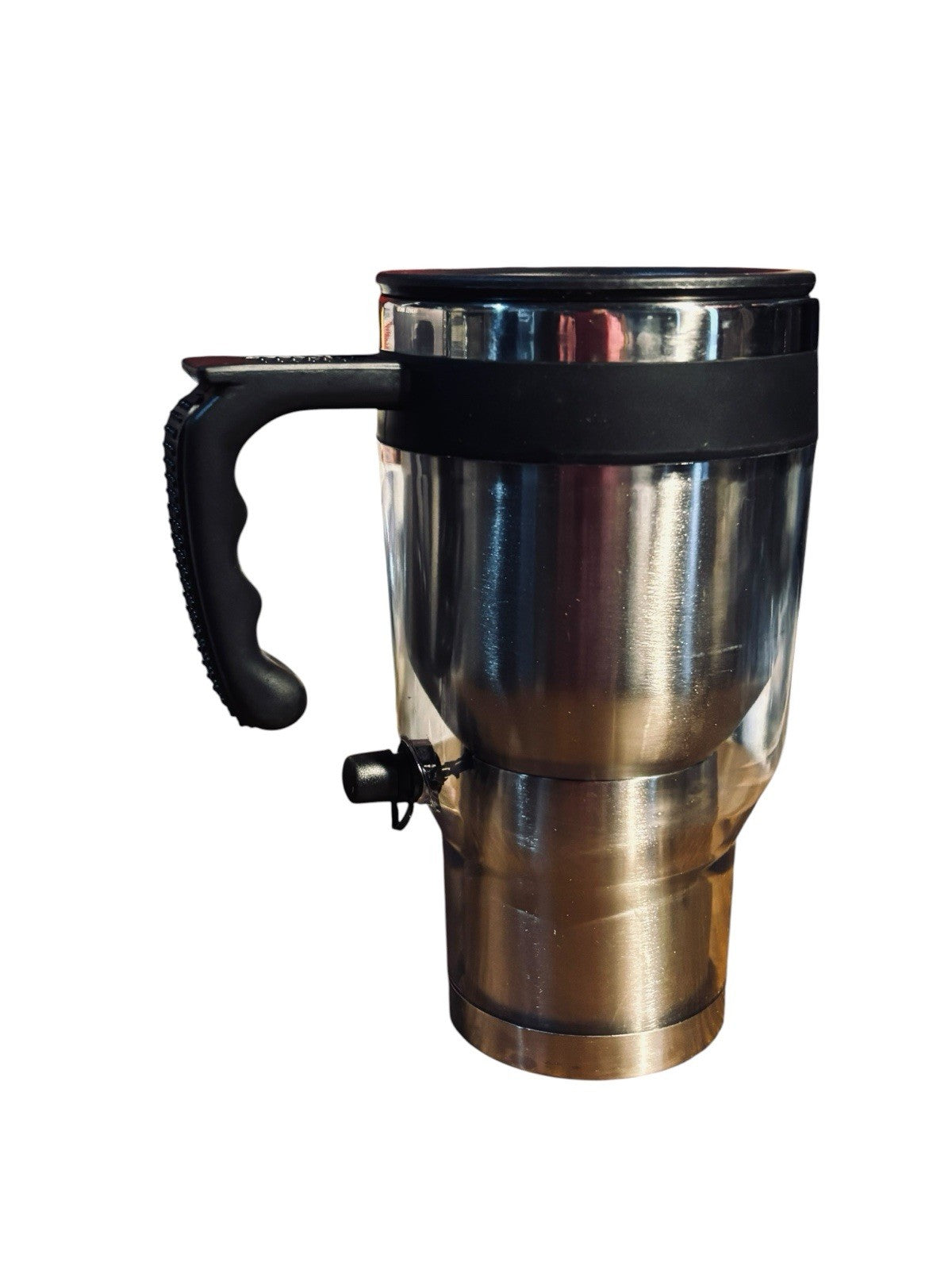 *Home  Accents Blue Stainless Steel Travel Mug 16oz Hot or Cold with DC Adapter