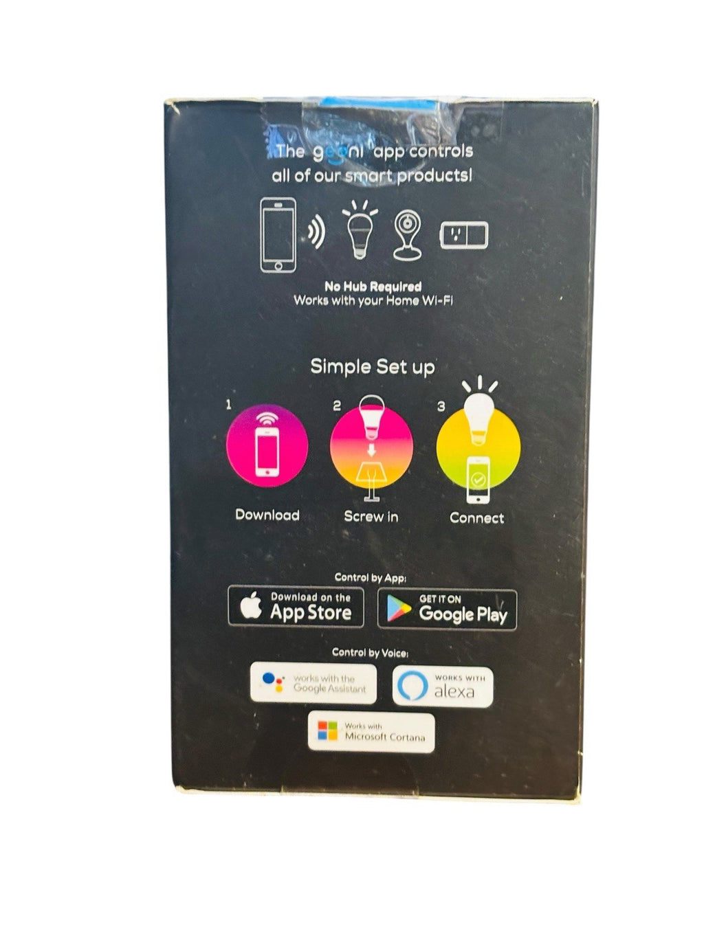 Merkury Innovations A21 Smart Wifi LED Bulbs Color+White